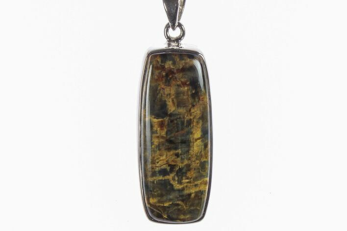 Blue Tiger's Eye Pendant (Necklace) - Sterling Silver #241295